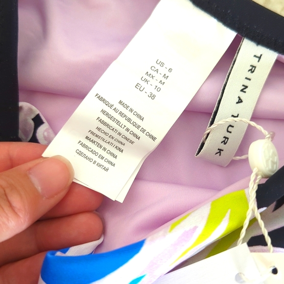 Trina Turk Floral High-Waisted Hipster Bikini Bottom - Picture 7 of 8